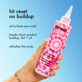 amika Reset Pink Charcoal Scalp Cleansing Oil