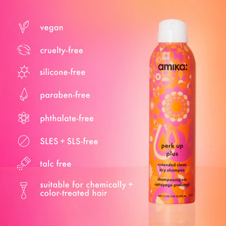 amika Perk Up Plus Extended Clean Dry Shampoo