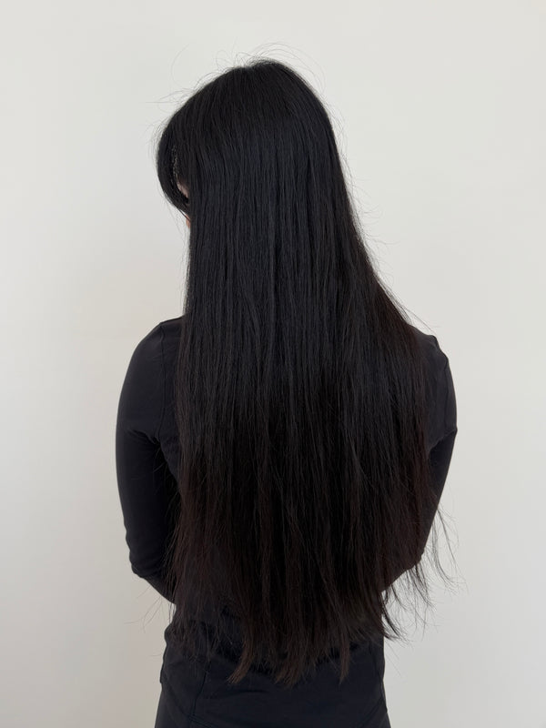 Shayla's Bronde — before