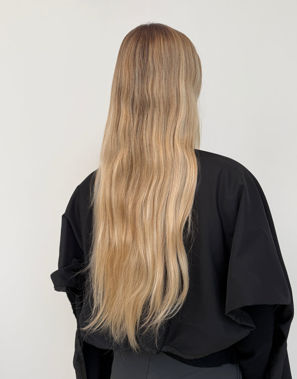 Sylvia's Sunlit Balayage — before