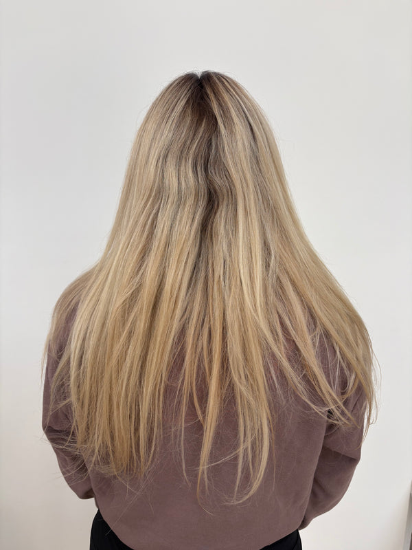 Paxton's Bright Blonding — before